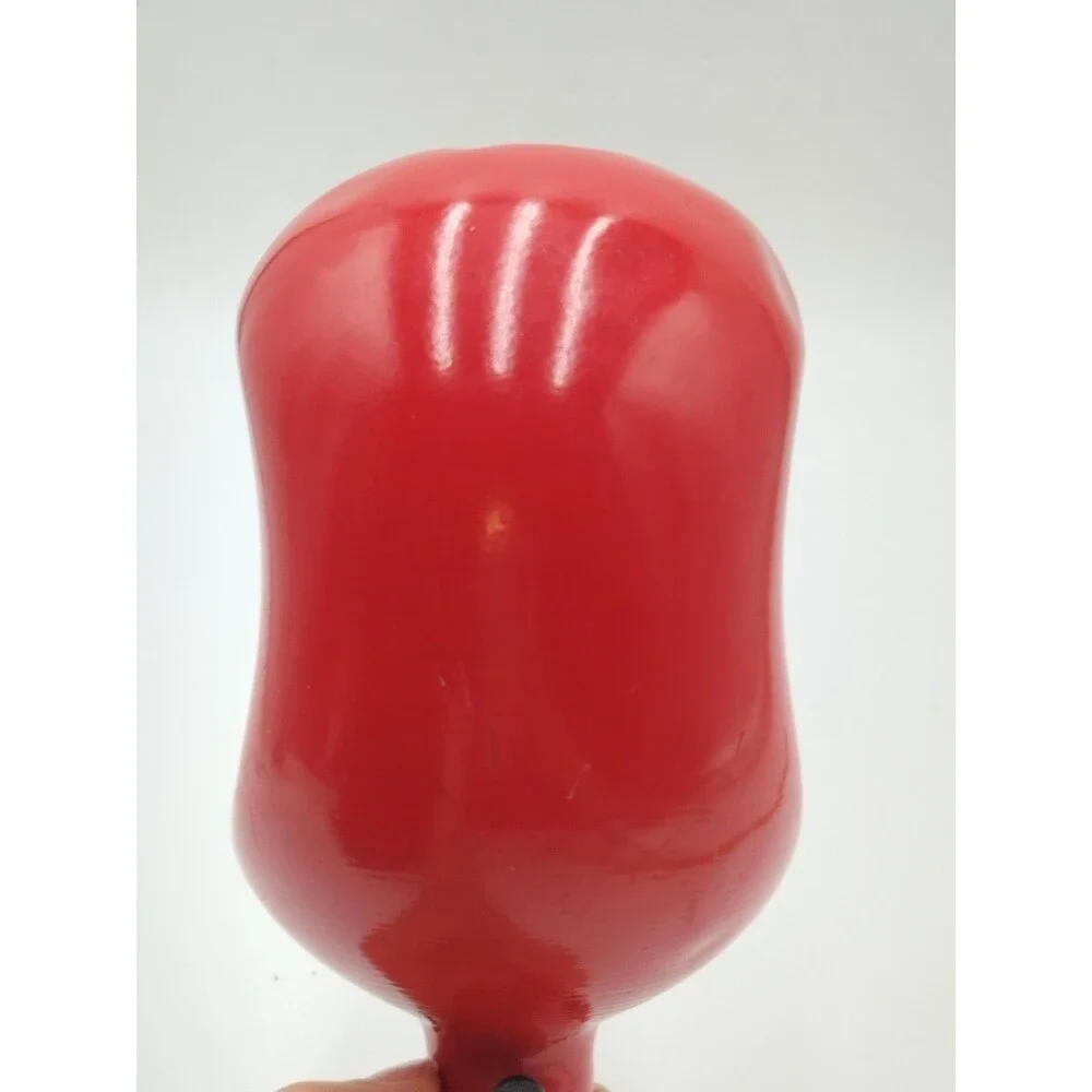 VTG French Aluminum Flask Red Le Grand Tetras Hiking Bottle 1L (Read)